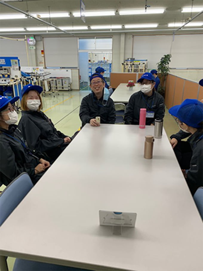 休憩中