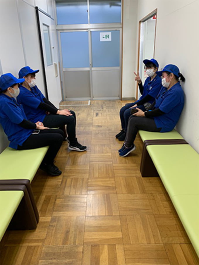 休憩中